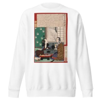 Dissolute Drinker; A Couple by a Window by Tsukioka Yoshitoshi Sweatshirt