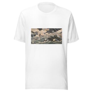 Pictures of the Russo-Japanese Conflict; Number Four; Second Attack on Port Arthur at 3;00 a.m. on February 13 during a Snowstorm by Watanabe Nobukazu T-Shirt