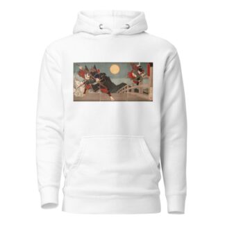 Gojō Bridge, an Episode from the Life of Yoshitsune by Tsukioka Yoshitoshi Hoodie