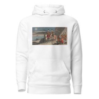 A Scouting Party of the Japanese Army Observing the Movements of Russian Cossack Soldiers across the Daedong River by Kobayashi Kiyochika Hoodie