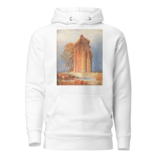 Cattle Watering by Corinthian Columns by Copley Fielding Hoodie