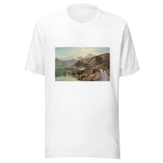 Cattle watering near Snowdonia by Sidney Richard Percy T-Shirt