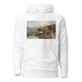 Cattle watering near Snowdonia by Sidney Richard Percy Hoodie
