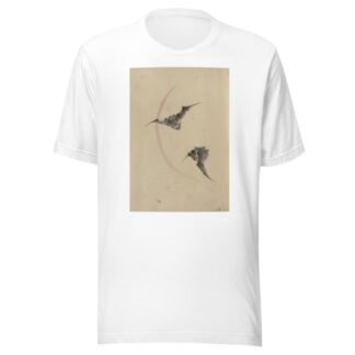 Two bats flying by Katsushika Hokusai T-Shirt