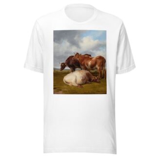 Cattle Grazing by Thomas Sidney Cooper T-Shirt