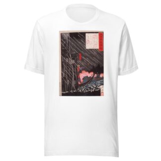 Mōri Motonari Attacking Sue Harutaka at Itsukushima by Tsukioka Yoshitoshi T-Shirt