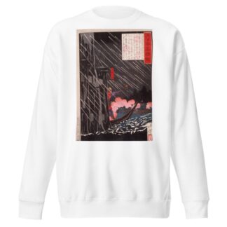 Mōri Motonari Attacking Sue Harutaka at Itsukushima by Tsukioka Yoshitoshi Sweatshirt