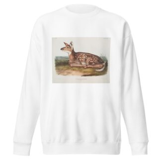 Cervus Virginianus, Common American Deer. by John Woodhouse Audubon Sweatshirt