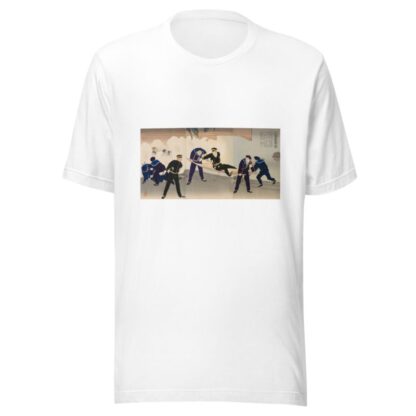 Struggling Hard on the Battleship Hatsuse in the Harbor of Port Arthur by Kobayashi Kiyochika T-Shirt