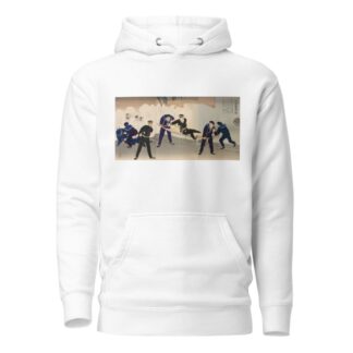 Struggling Hard on the Battleship Hatsuse in the Harbor of Port Arthur by Kobayashi Kiyochika Hoodie