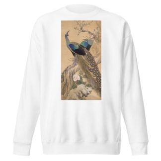 A Pair of Peacocks in Spring by Imao Keinen Sweatshirt