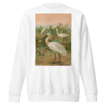 Platalea leucorodia by Johann Friedrich Naumann Sweatshirt
