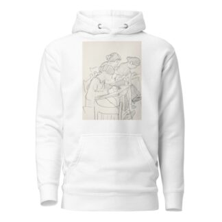 Drie vrouwen in een tekenklas by Reijer Stolk Hoodie