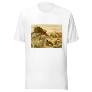 Ema, Seriéma, Anhúma, Perdiz by Emil August Göldi T-Shirt