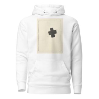 Small Black Cross by Kazimir Malevich Hoodie