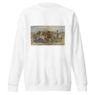 Separating A Stallion by Henry Enrico Coleman Sweatshirt