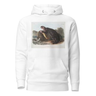 Enhydra marina, Sea Otter. Young male. by John Woodhouse Audubon Hoodie