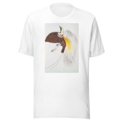 Small Paradise Bird, Paradisea minor. by John Edward Gray T-Shirt