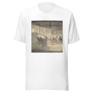 A Cow Byre by Robert Hills T-Shirt