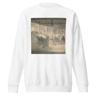 A Cow Byre by Robert Hills Sweatshirt