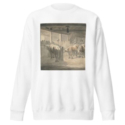 A Cow Byre by Robert Hills Sweatshirt
