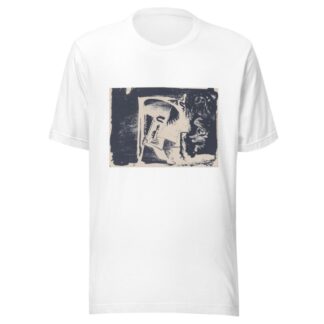 Fantasie; profielkop naar rechts in een witte rechthoek, omgeven door zwart by Samuel Jessurun de Mesquita T-Shirt