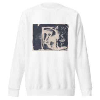 Fantasie; profielkop naar rechts in een witte rechthoek, omgeven door zwart by Samuel Jessurun de Mesquita Sweatshirt