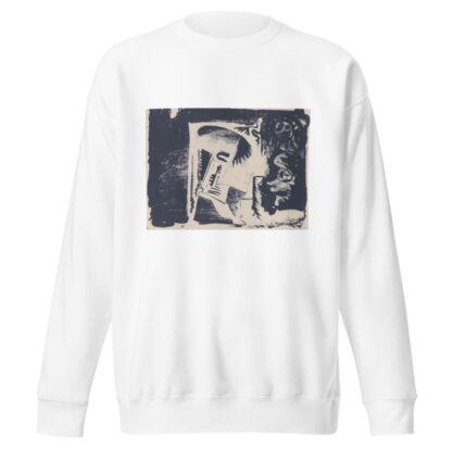 Fantasie; profielkop naar rechts in een witte rechthoek, omgeven door zwart by Samuel Jessurun de Mesquita Sweatshirt