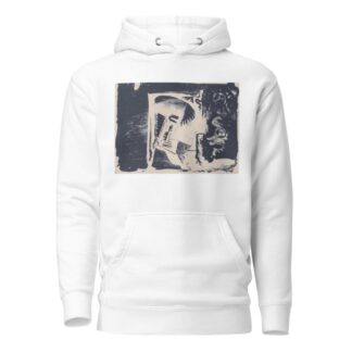 Fantasie; profielkop naar rechts in een witte rechthoek, omgeven door zwart by Samuel Jessurun de Mesquita Hoodie