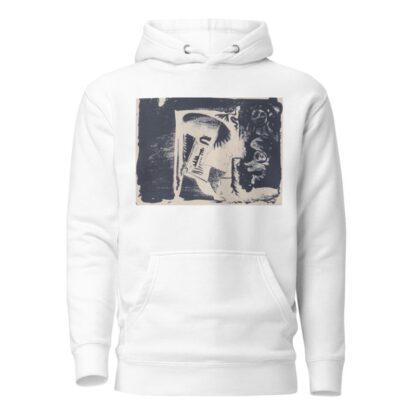 Fantasie; profielkop naar rechts in een witte rechthoek, omgeven door zwart by Samuel Jessurun de Mesquita Hoodie