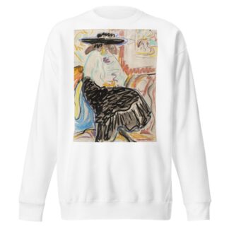 Seated Woman in the Studio by Ernst Ludwig Kirchner Sweatshirt