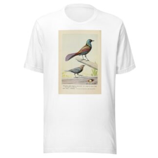 Creaker the Purple Grackle, and the Male Cowbird by Louis Agassiz Fuertes T-Shirt