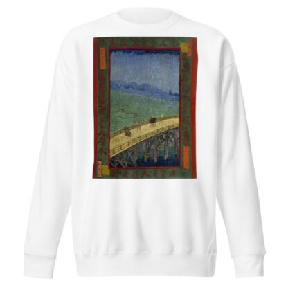 Bridge in the rain by Vincent van Gogh Sweatshirt