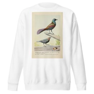 Creaker the Purple Grackle, and the Male Cowbird by Louis Agassiz Fuertes Sweatshirt