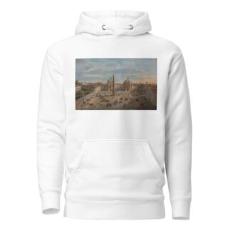 View Of Piazza Del Popolo, Rome by Giovanni Paolo Panini Hoodie