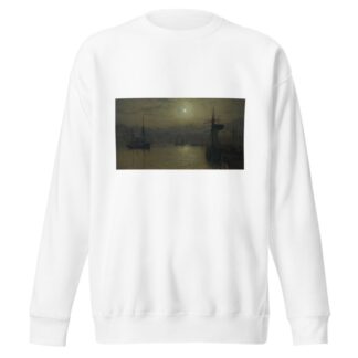 Old Scarborough, Full Moon, High Water by John Atkinson Grimshaw Sweatshirt