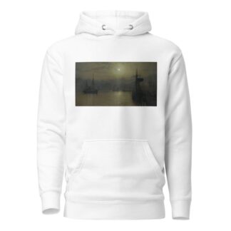 Old Scarborough, Full Moon, High Water by John Atkinson Grimshaw Hoodie