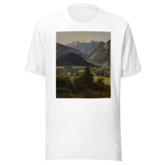 The Dachstein seen from the Sophienplatz by Ferdinand Georg Waldmüller T-Shirt
