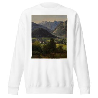 The Dachstein seen from the Sophienplatz by Ferdinand Georg Waldmüller Sweatshirt