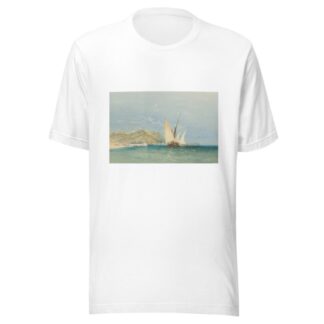 Coast Scene with Sailing Boats by James Holland T-Shirt