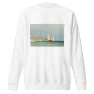 Coast Scene with Sailing Boats by James Holland Sweatshirt