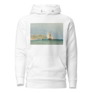 Coast Scene with Sailing Boats by James Holland Hoodie