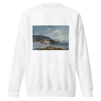 Vue de l’Isle de St. Pierre sur le Lac de Bienne by Johann Baptist Stuntz Sweatshirt