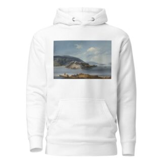 Vue de l’Isle de St. Pierre sur le Lac de Bienne by Johann Baptist Stuntz Hoodie