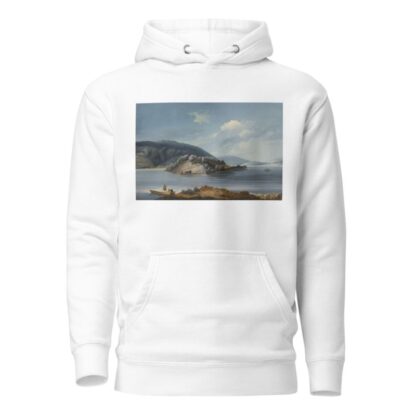 Vue de l’Isle de St. Pierre sur le Lac de Bienne by Johann Baptist Stuntz Hoodie