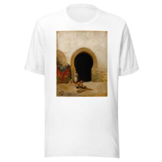 At the Gate of the Seraglio by Mariano Fortuny Marsal T-Shirt