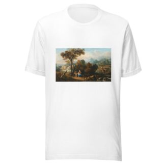 Landscape with the Rest on the Flight into Egypt by Francesco Zuccarelli T-Shirt