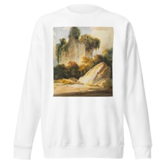 Rocks and overgrown masonry, Bengal by George Chinnery Sweatshirt