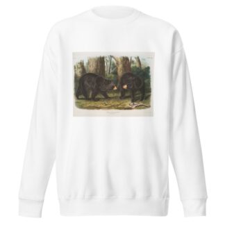 Ursus Americanus, American Black Bear. Male & female. by John Woodhouse Audubon Sweatshirt