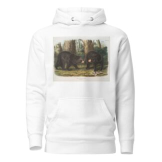 Ursus Americanus, American Black Bear. Male & female. by John Woodhouse Audubon Hoodie